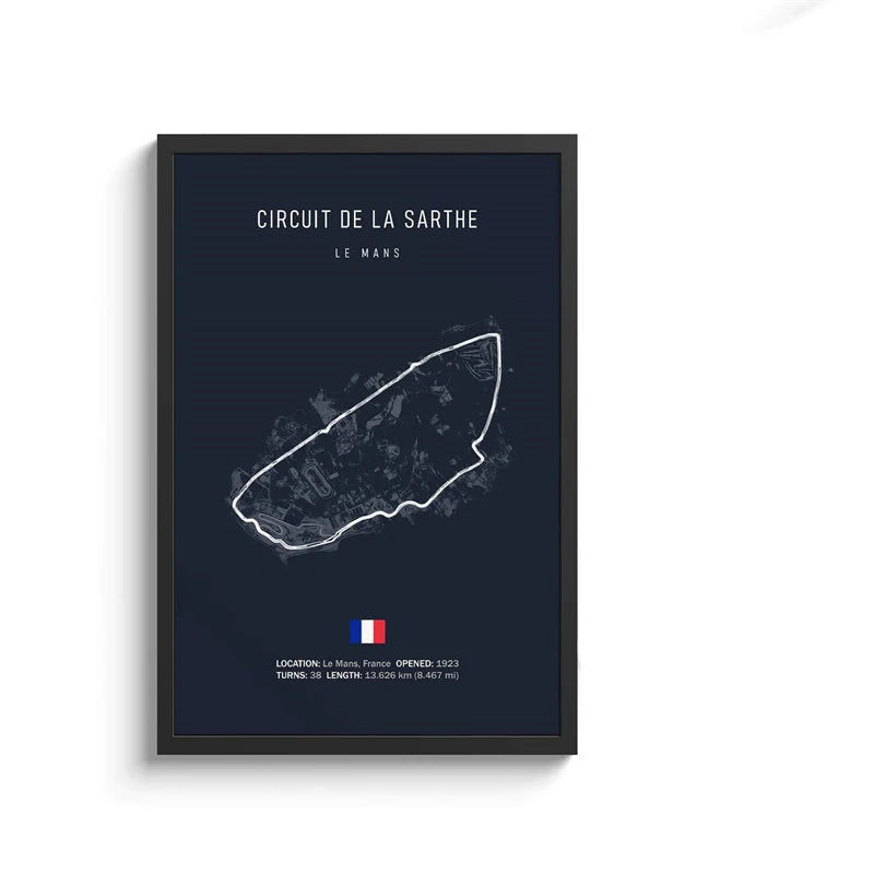 Affiche Circuit de F1 (Navy)