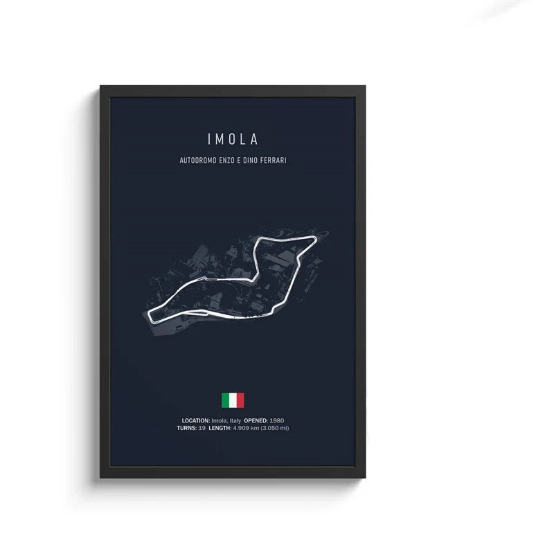 Affiche Circuit de F1 (Navy)