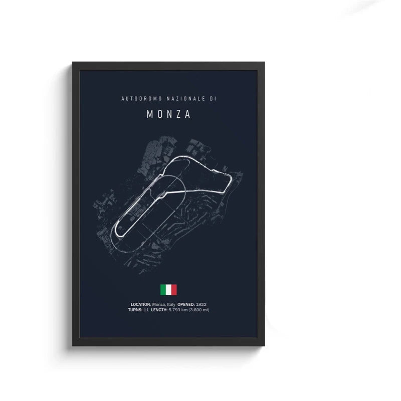 Affiche Circuit de F1 (Navy)