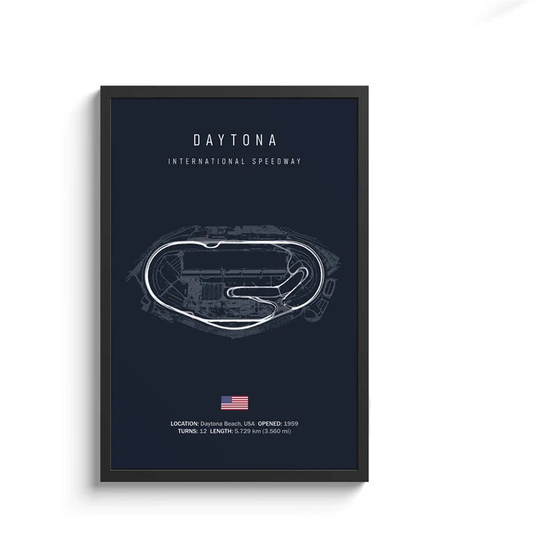 Affiche Circuit de F1 (Navy)