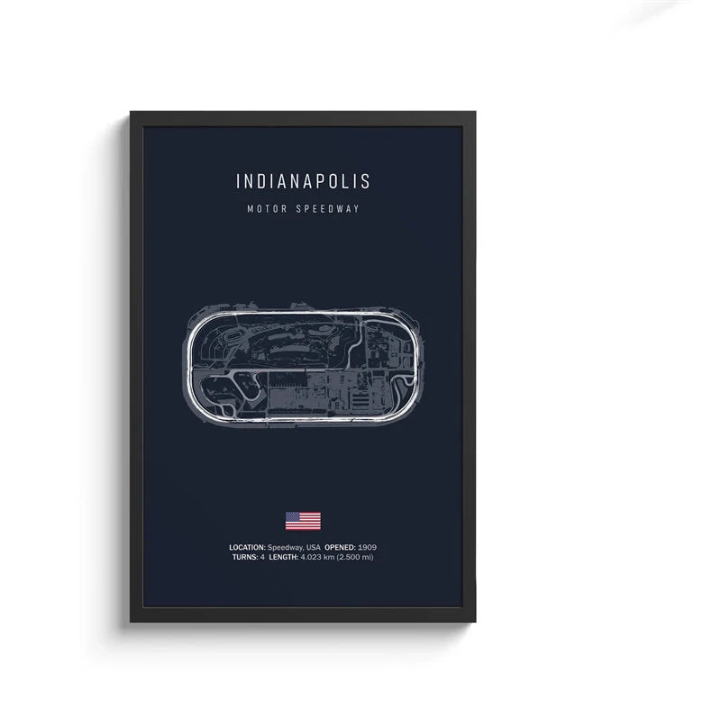 Affiche Circuit de F1 (Navy)