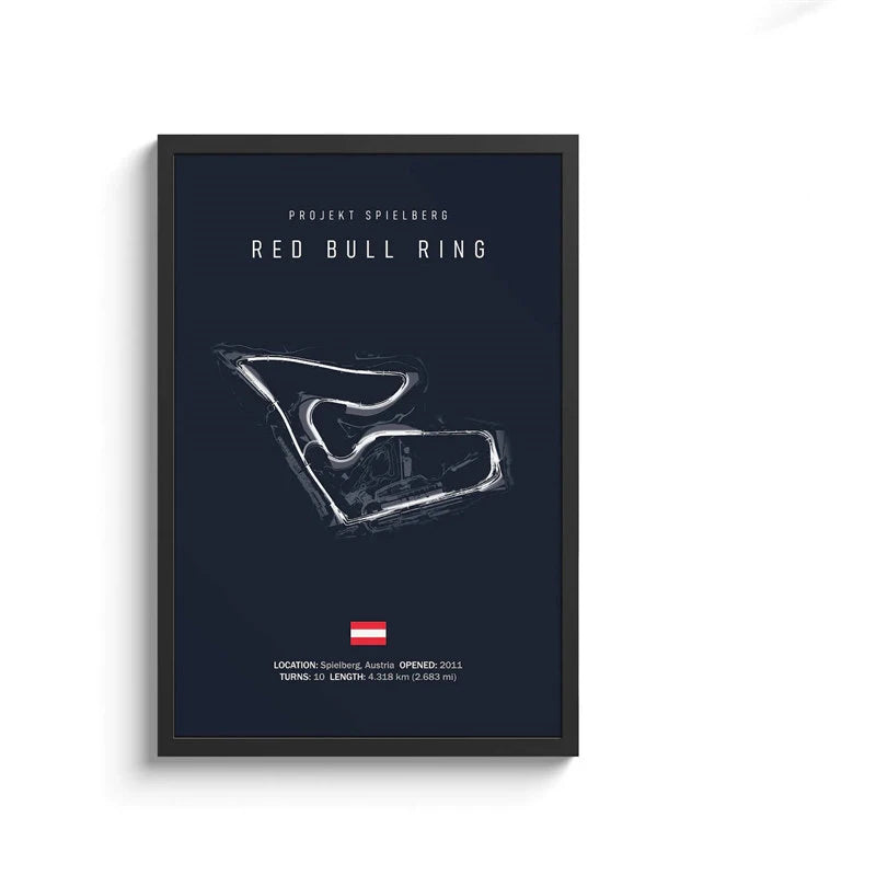 Affiche Circuit de F1 (Navy)